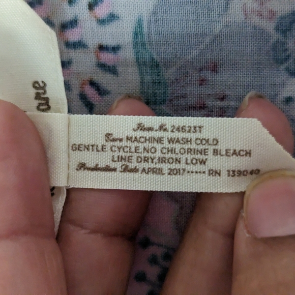 Matilda Jane Size Large Floral Embroidered Babydoll Blouse Tassel Scoop Neck - Picture 8 of 13